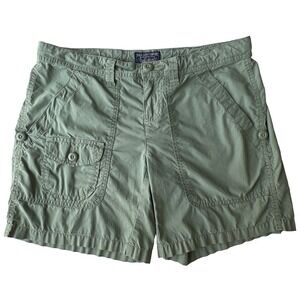 Polo Jeans Co Ralph Lauren Cargo Shorts Womens M Olive Green Pockets Utility